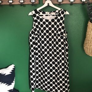 Gap black and white sheath dress